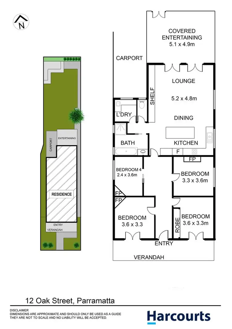 Floorplan of Homely house listing, 12 Oak Street, Parramatta NSW 2150