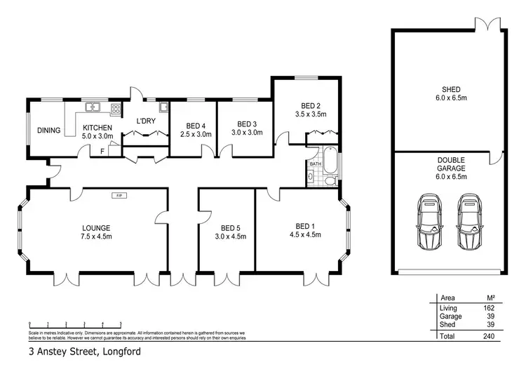 Floorplan of Homely house listing, 3 Anstey Street, Longford TAS 7301