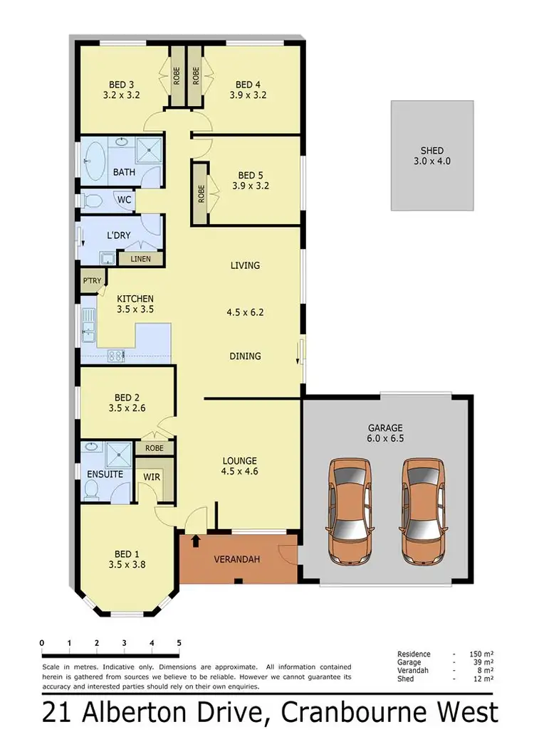 Floorplan of Homely house listing, 21 Alberton Drive, Cranbourne West VIC 3977