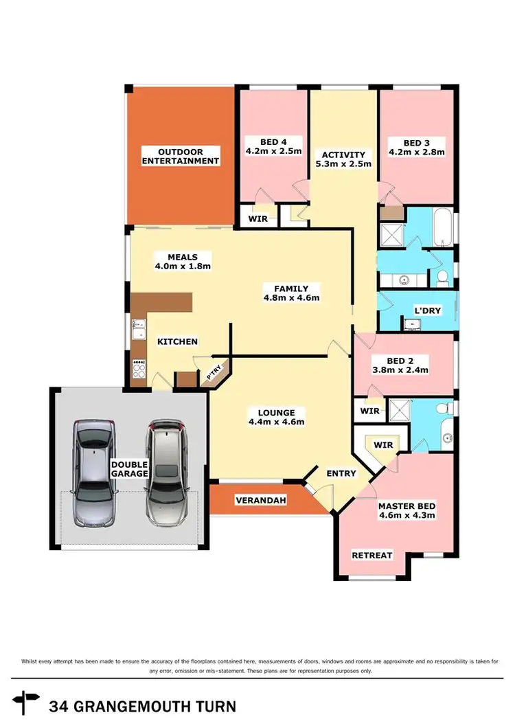 Floorplan of Homely house listing, 34 Grangemouth Turn, Kinross WA 6028