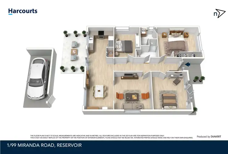 Floorplan of Homely house listing, 1/99 Miranda Road, Reservoir VIC 3073