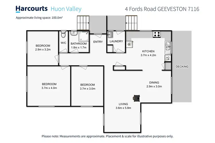Floorplan of Homely house listing, 4 Fords Road, Geeveston TAS 7116