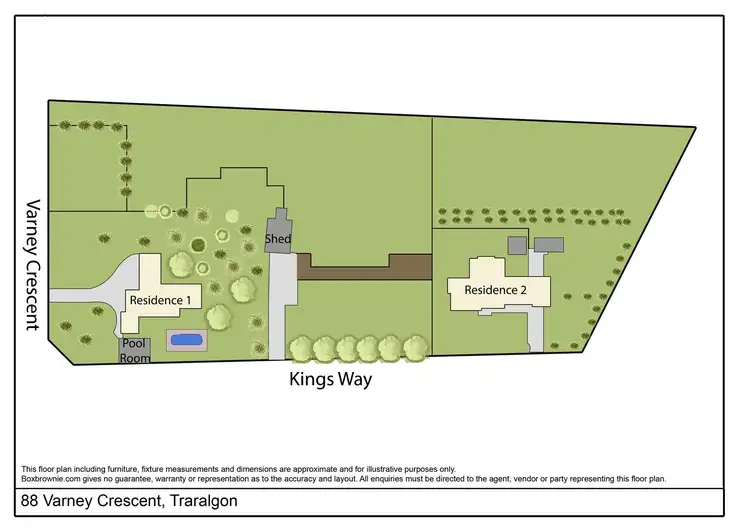 Floorplan of Homely house listing, 88 Varney Crescent, Traralgon East VIC 3844