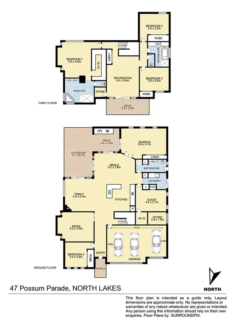Floorplan of Homely house listing, 47 Possum Parade, North Lakes QLD 4509