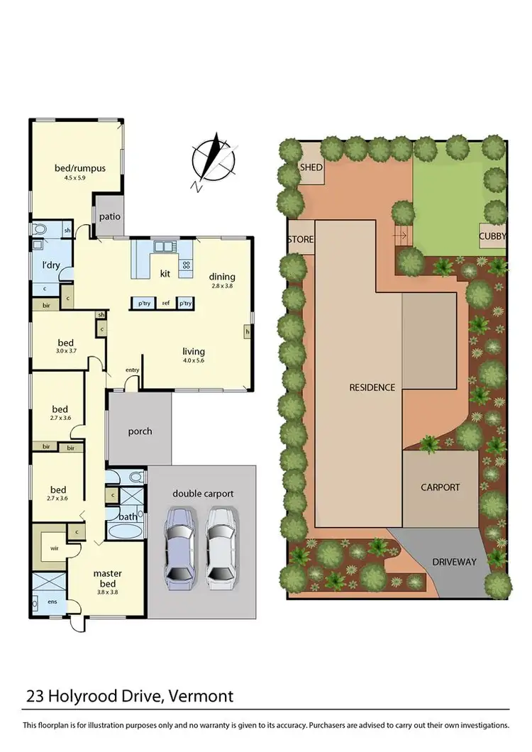 Floorplan of Homely house listing, 23 Holyrood Drive, Vermont VIC 3133