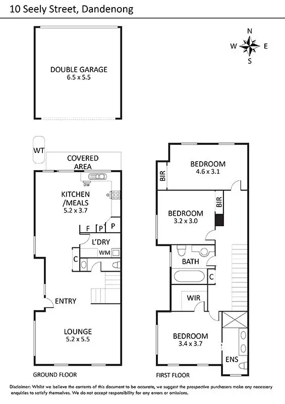 Floorplan of Homely house listing, 10 Seely Street, Dandenong VIC 3175