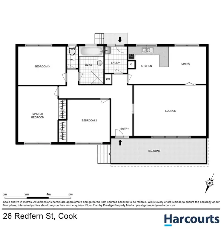 Floorplan of Homely house listing, 26 Redfern Street, Cook ACT 2614