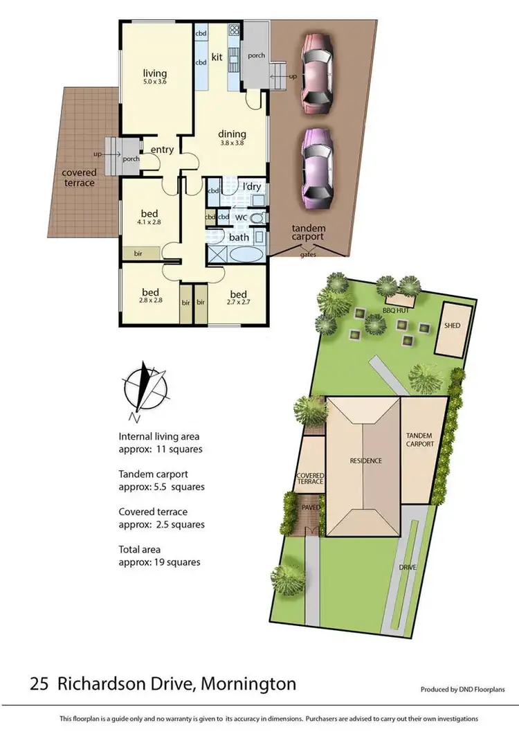 Floorplan of Homely house listing, 25 Richardson Drive, Mornington VIC 3931
