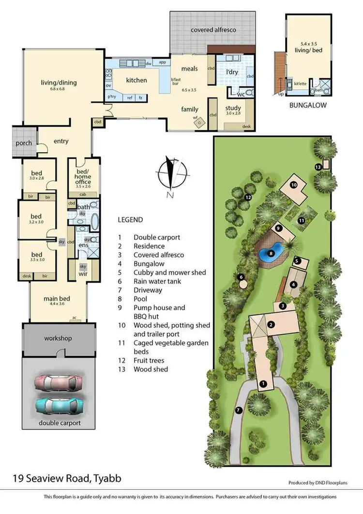 Floorplan of Homely rural property listing, 19 Seaview Road, Tyabb VIC 3913