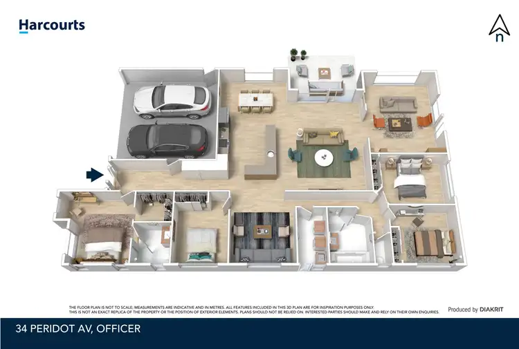 Floorplan of Homely house listing, 34 Peridot Avenue, Officer VIC 3809