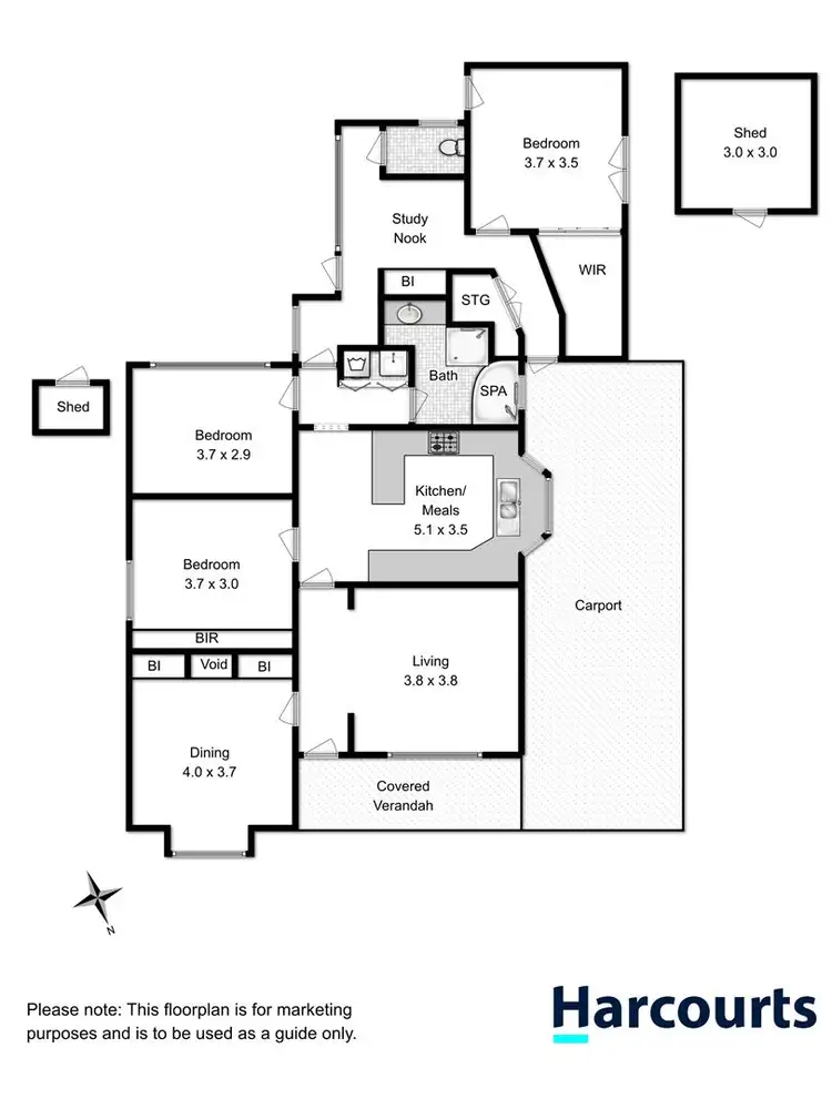 Floorplan of Homely house listing, 13 York Street, Bellerive TAS 7018