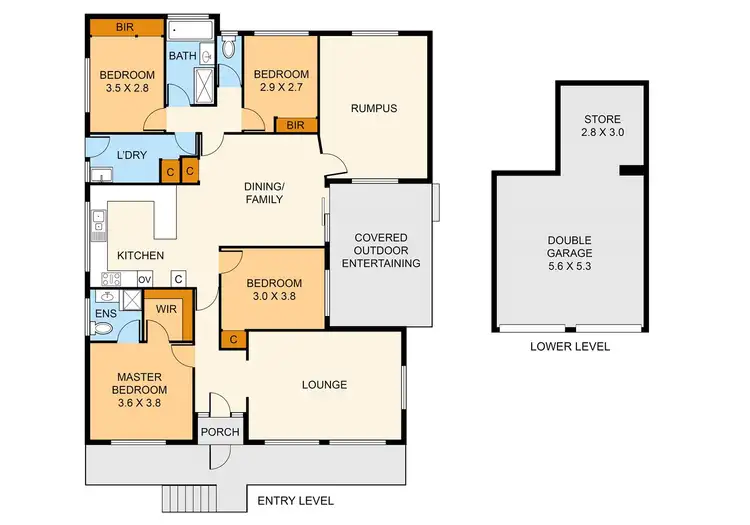 Floorplan of Homely house listing, 7 Biscay Court, Boronia VIC 3155