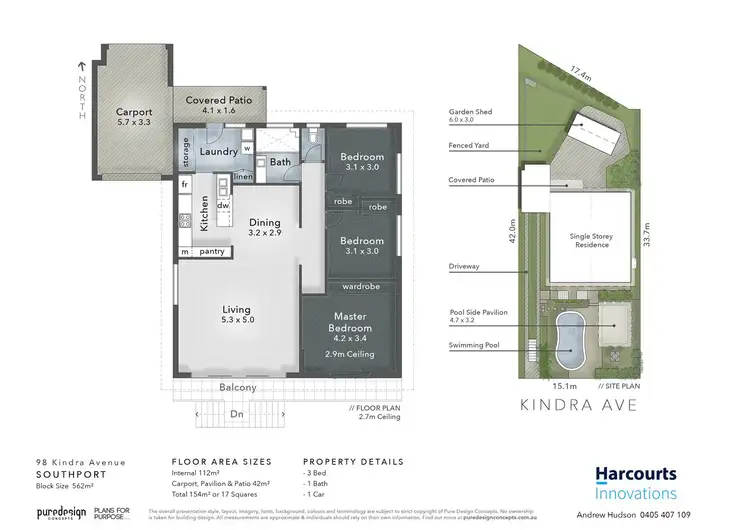 Floorplan of Homely house listing, 98 Kindra Avenue, Southport QLD 4215