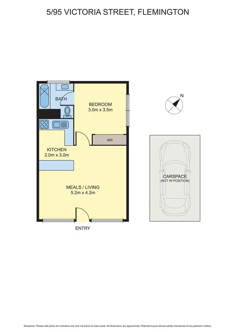 Floorplan of Homely unit listing, 5/95 Victoria Street, Flemington VIC 3031