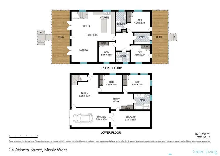 Floorplan of Homely house listing, 24 Atlanta Street, Manly West QLD 4179