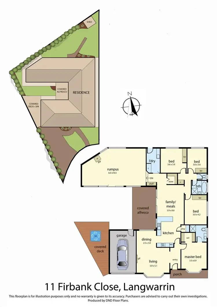 Floorplan of Homely house listing, 11 Firbank Close, Langwarrin VIC 3910