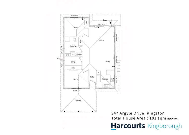 Floorplan of Homely retirement listing, 347 Argyle Drive, Kingston TAS 7050