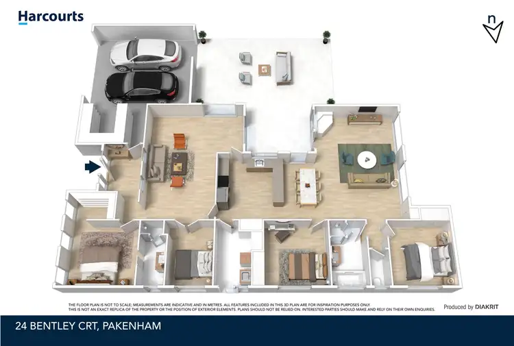 Floorplan of Homely house listing, 24 Bentley Court, Pakenham VIC 3810