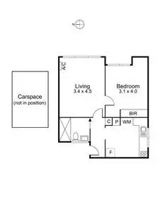 Floorplan of Homely apartment listing, 6/5 Kemp Street, Thornbury VIC 3071