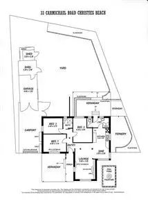 Floorplan of Homely house listing, 33 Carmichael Road, Christies Beach SA 5165