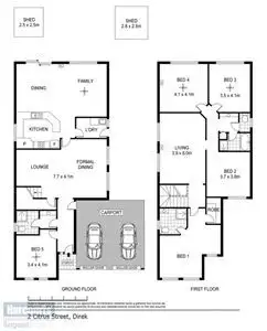 Floorplan of Homely house listing, 2 Citrus Street, Direk SA 5110