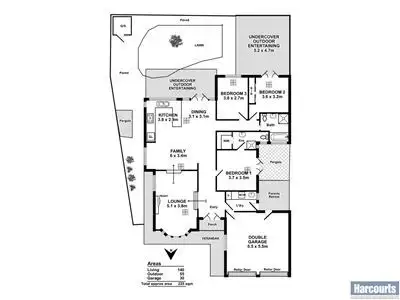 Floorplan of Homely house listing, 1 Anthea Court, West Lakes SA 5021
