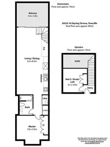 Floorplan of Homely apartment listing, 305/8-16 Skyring Terrace, Teneriffe QLD 4005