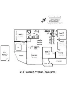 Floorplan of Homely house listing, 2-4 Paxcroft Avenue, Kalorama VIC 3766
