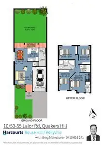 Floorplan of Homely semi-detached listing, 10/53-55 Lalor Road, Quakers Hill NSW 2763