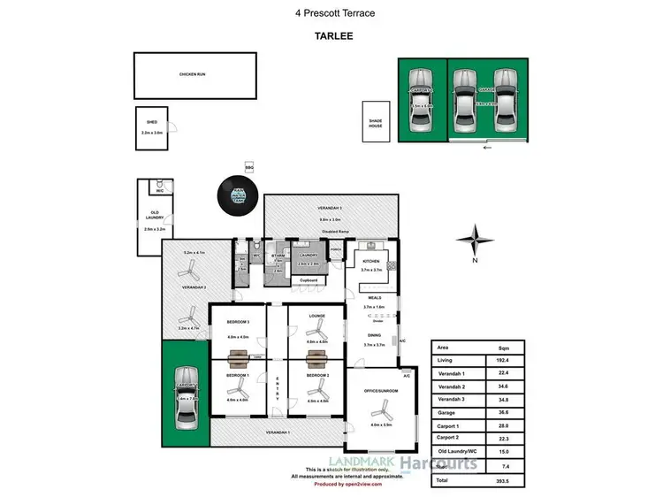 Floorplan of Homely house listing, 4 Prescott Street, Tarlee SA 5411