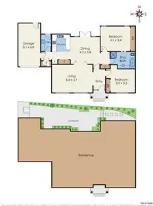 Floorplan of Homely block of units listing, 2/50 Queens Parade, Glen Iris VIC 3146