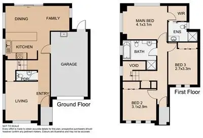 Floorplan of Homely townhouse listing, 10A Protea Street, Carrum Downs VIC 3201