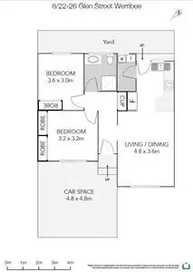 Floorplan of Homely unit listing, 8/22-26 Glen Street, Werribee VIC 3030