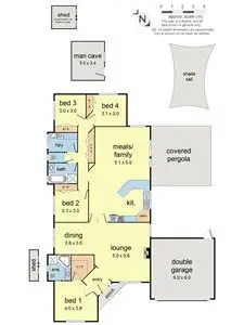Floorplan of Homely house listing, 41 Strathfield Parade, Croydon VIC 3136