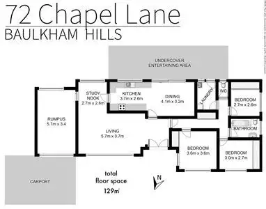 Floorplan of Homely house listing, 72 Chapel Lane, Baulkham Hills NSW 2153