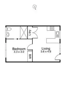 Floorplan of Homely apartment listing, 12/158 Separation Street, Northcote VIC 3070