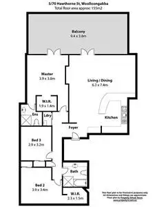 Floorplan of Homely house listing, 5/70 Hawthorne Street, Woolloongabba QLD 4102