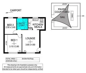 Floorplan of Homely unit listing, 4/6 Jeffrey Street, Brooklyn Park SA 5032