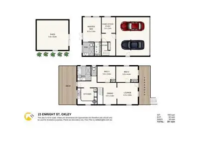 Floorplan of Homely house listing, 23 Enright Street, Oxley QLD 4075