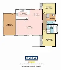 Floorplan of Homely house listing, 44 Argyle St, Vincentia NSW 2540