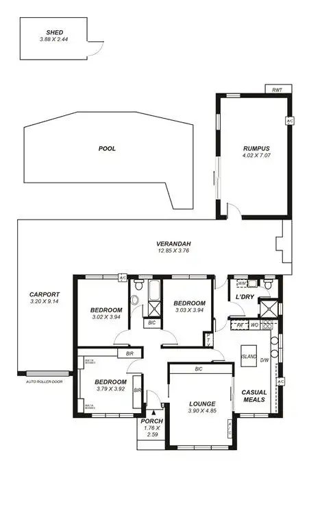 Floorplan of Homely house listing, 6 Hope Street, Daw Park SA 5041