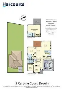 Floorplan of Homely house listing, 9 Carbine Court, Drouin VIC 3818
