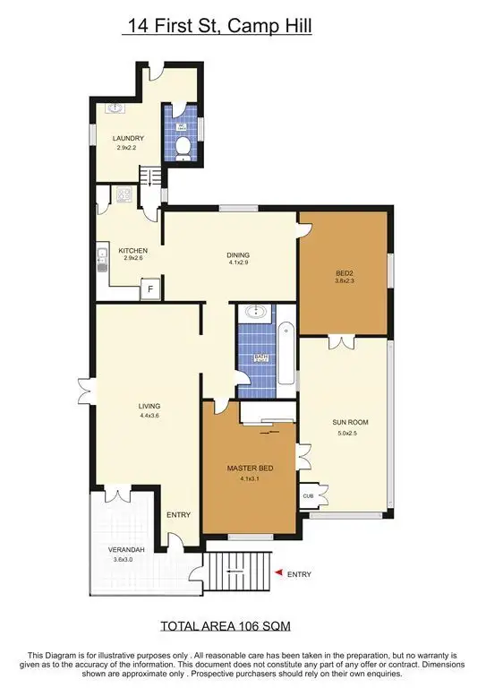 Floorplan of Homely house listing, 14 First Street, Camp Hill QLD 4152