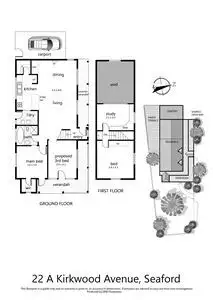 Floorplan of Homely unit listing, 22A Kirkwood Avenue, Seaford VIC 3198