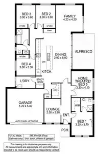 Floorplan of Homely house listing, 73 Beachport Road, Seaford Rise SA 5169