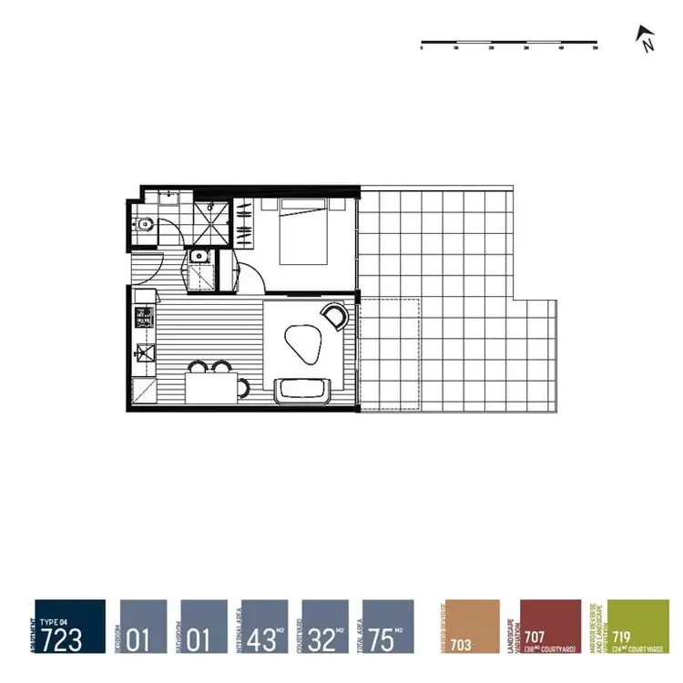 Floorplan of Homely apartment listing, 707/719 High Street, Epping VIC 3076