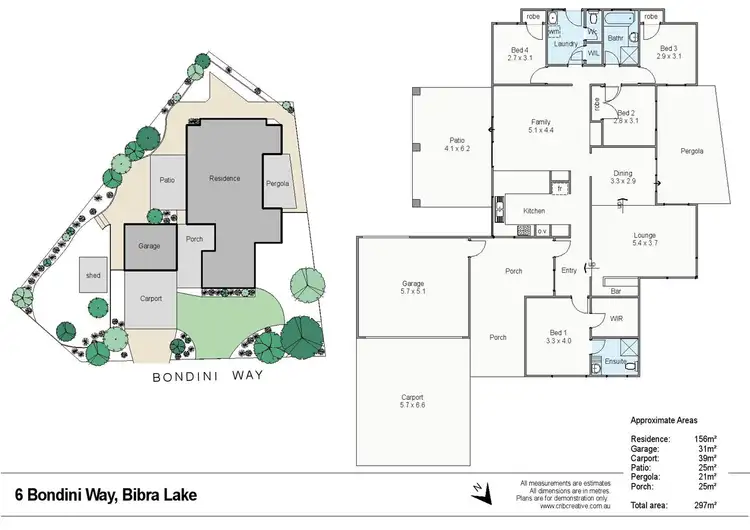 Floorplan of Homely house listing, 6 Bondini Way, Bibra Lake WA 6163