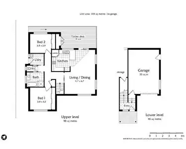 Floorplan of Homely unit listing, 2/7 Walter Place, Howrah TAS 7018