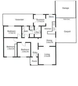 Floorplan of Homely house listing, 2 Branston Avenue, Devon Park SA 5008