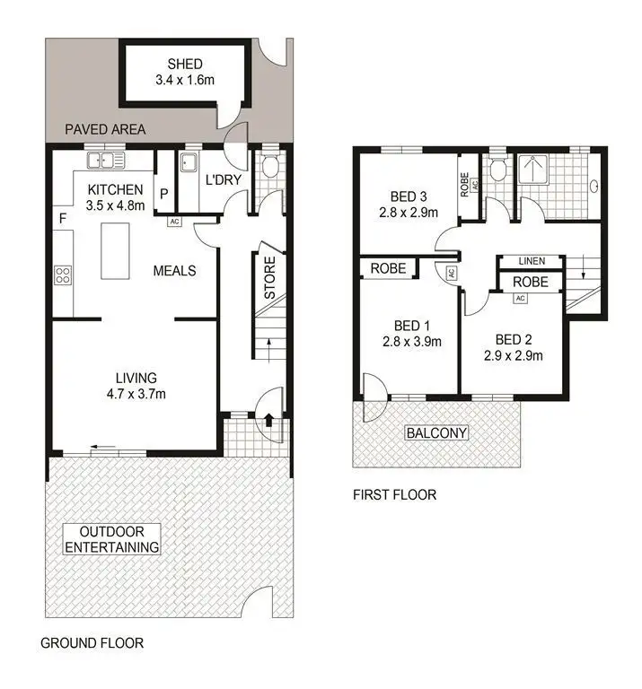 Floorplan of Homely house listing, 4/16 Park Street, Hyde Park SA 5061